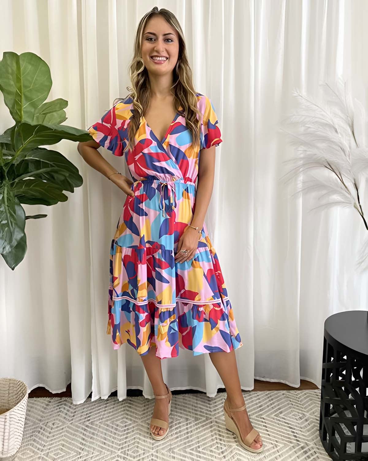 Atrani Tie-waist Midi Dress | Chances Surf NZ