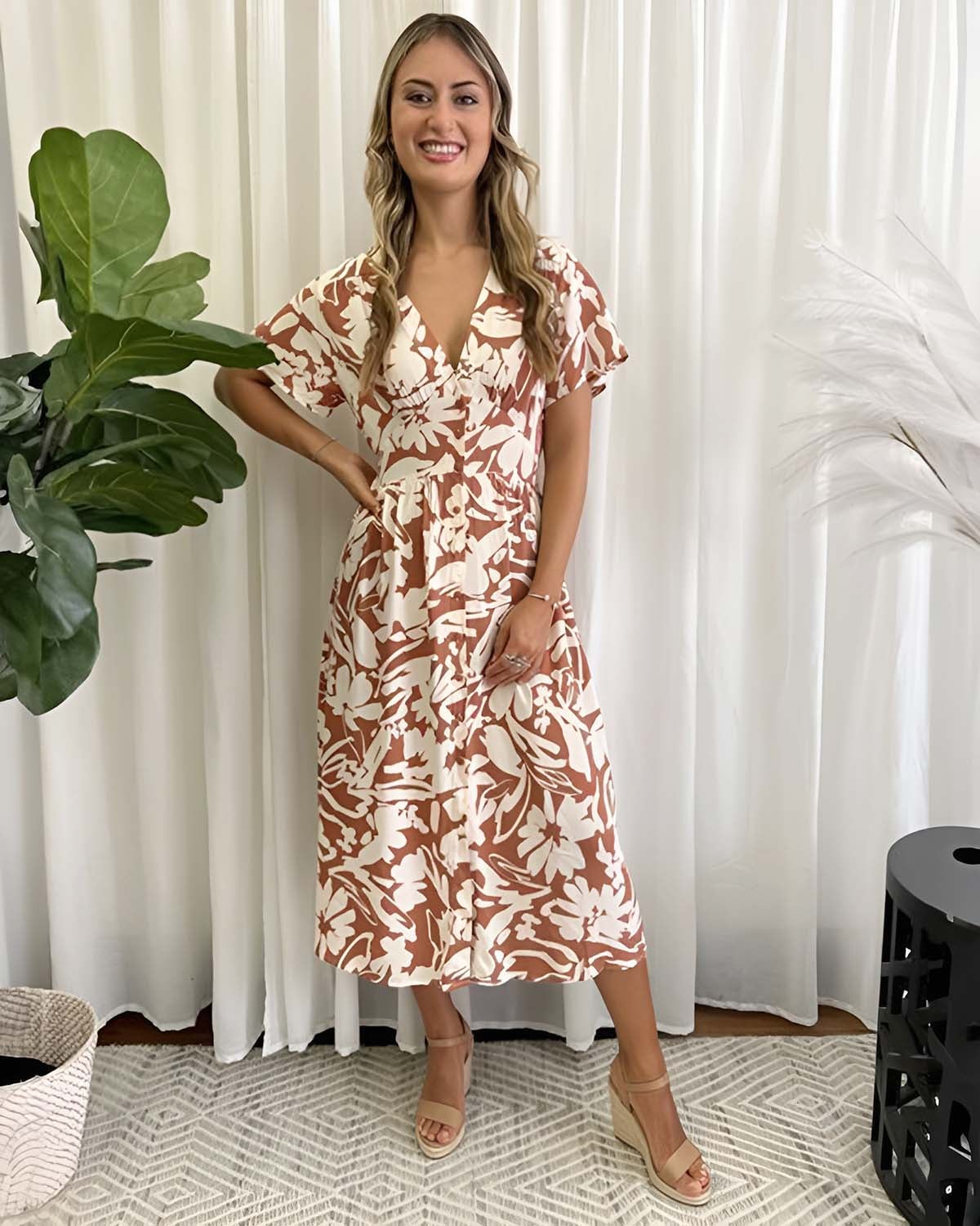 Baratti Button Up Midi Dress | Chances Surf NZ