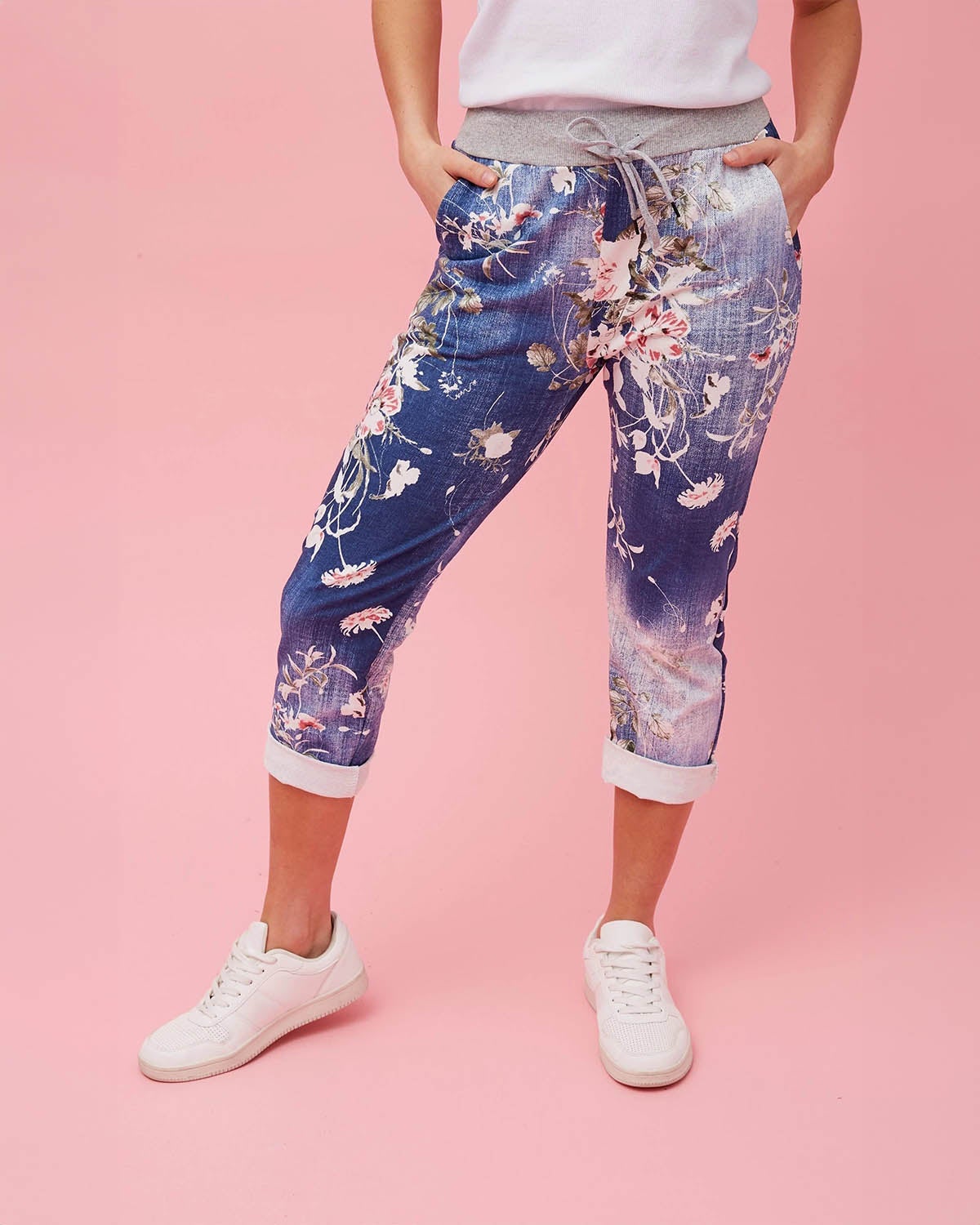 Morgan printed joggers hot sale