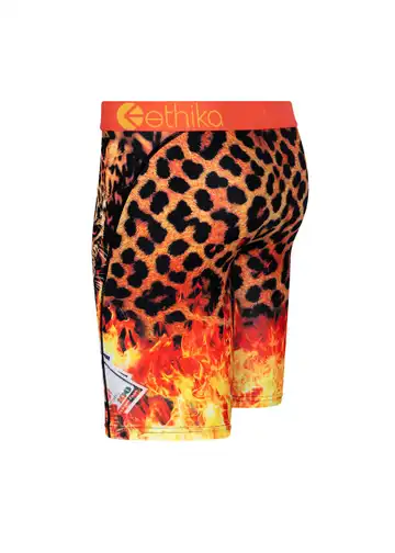 Ethika Kids Cheetah Steez Orange Boxer Briefs