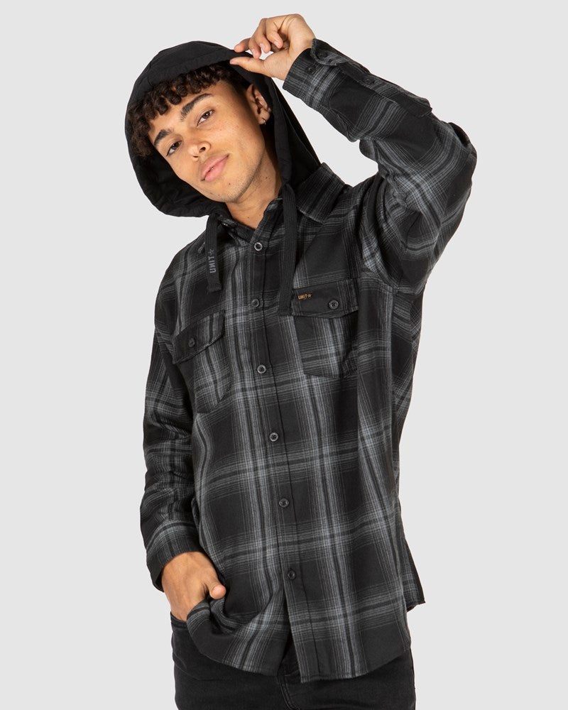 Chester Hooded Flannel Shirt | Chances Surf NZ