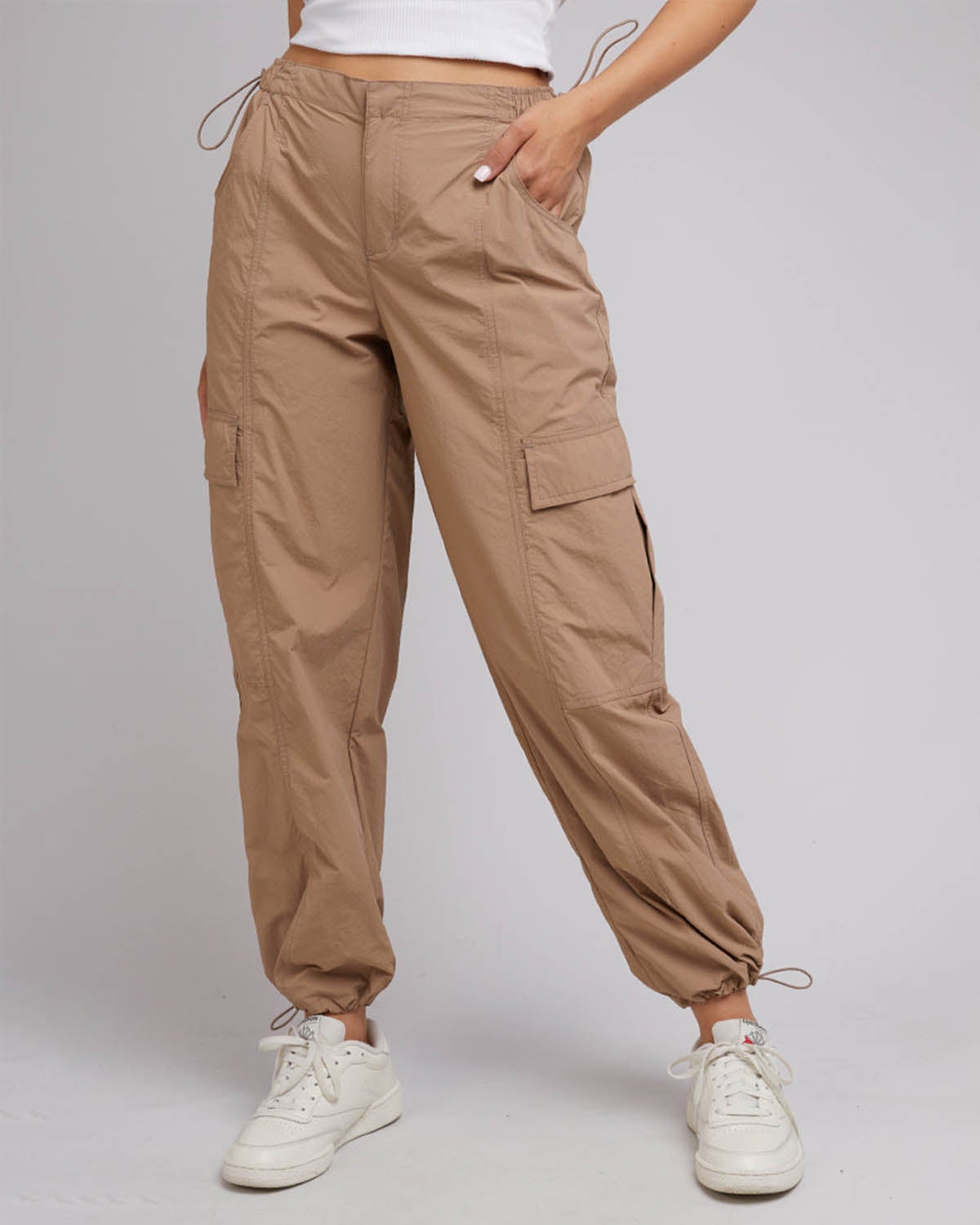 90s khaki pants by No Boundaries. Khaki tan fabric,... - Depop