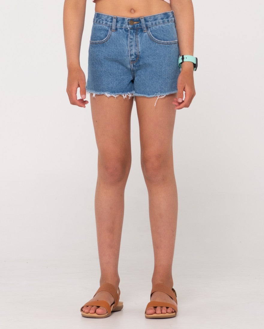 Lady Denim Culotte Shorts Hot Pants Flared Wide Leg High Waist Pockets  Loose | eBay