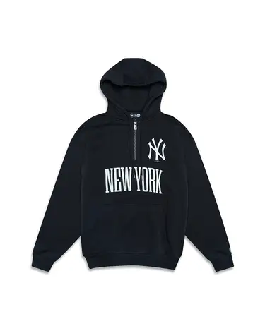Women's Mitchell & Ness Navy New York Yankees Color Block 2.0 Pullover  Sweatshirt