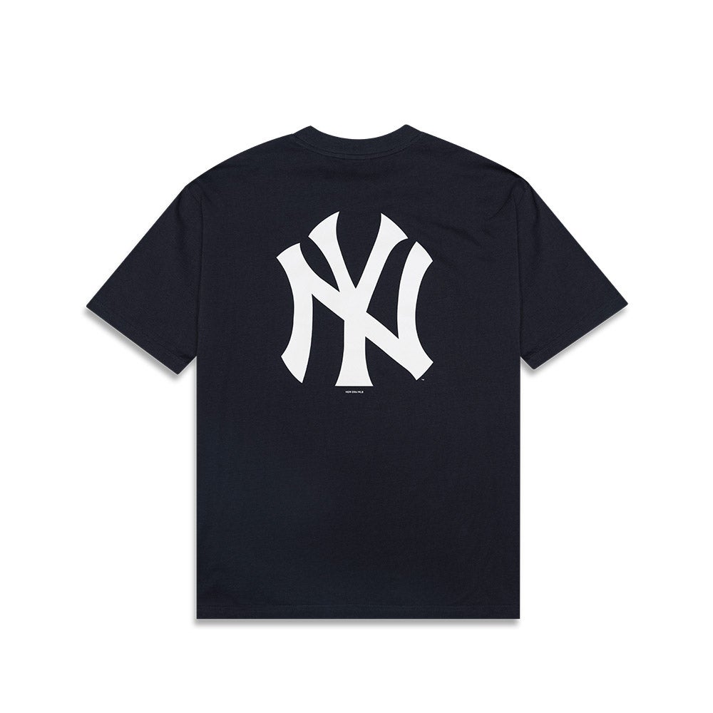 New Era Mlb Big Logo Oversized New York Yankees T-shirt (blk)