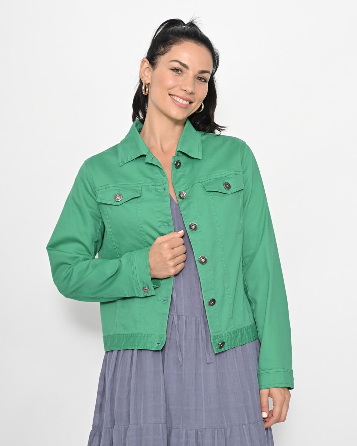 Green cotton jacket clearance womens