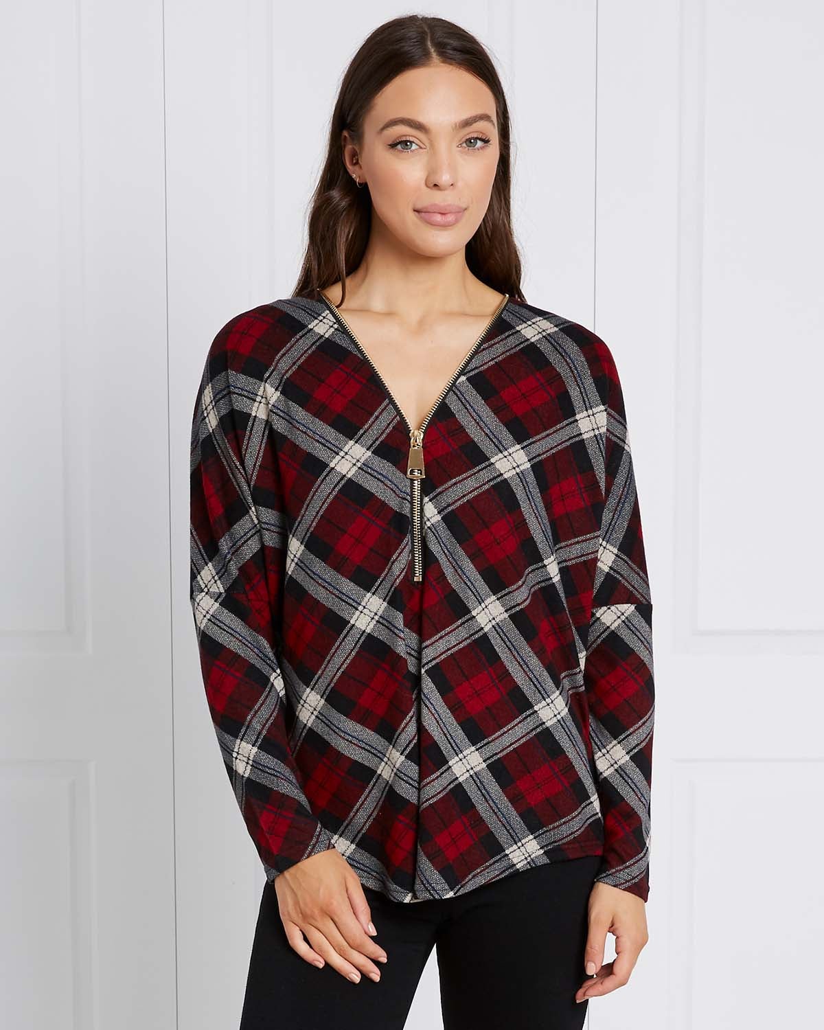 Tartan hot sale cardigan womens